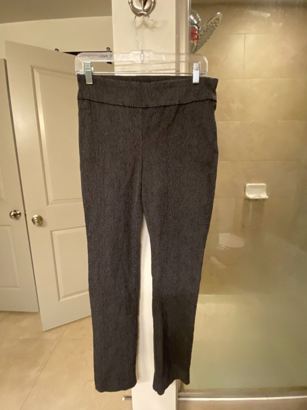 Briggs Womens Black & Gray Printed Pants Size Small